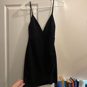 Blue Blush Black Dress